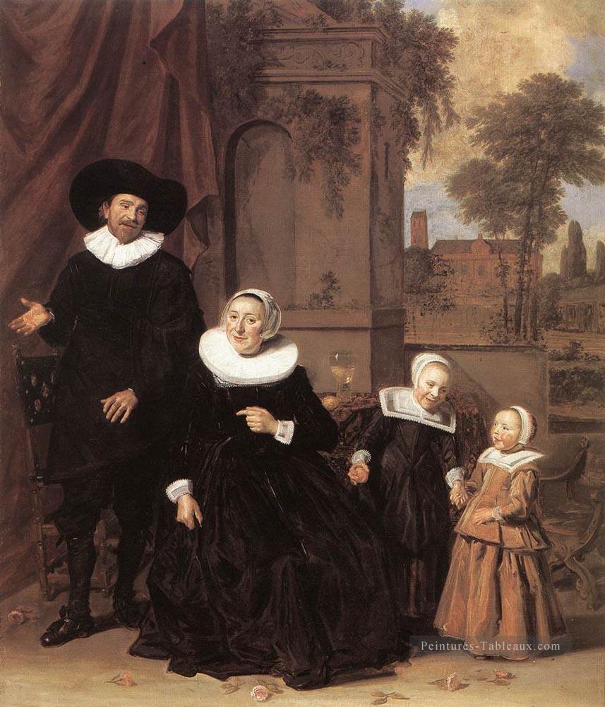 Portrait de famille Siècle d’or néerlandais Frans Hals Peintures à l'huile